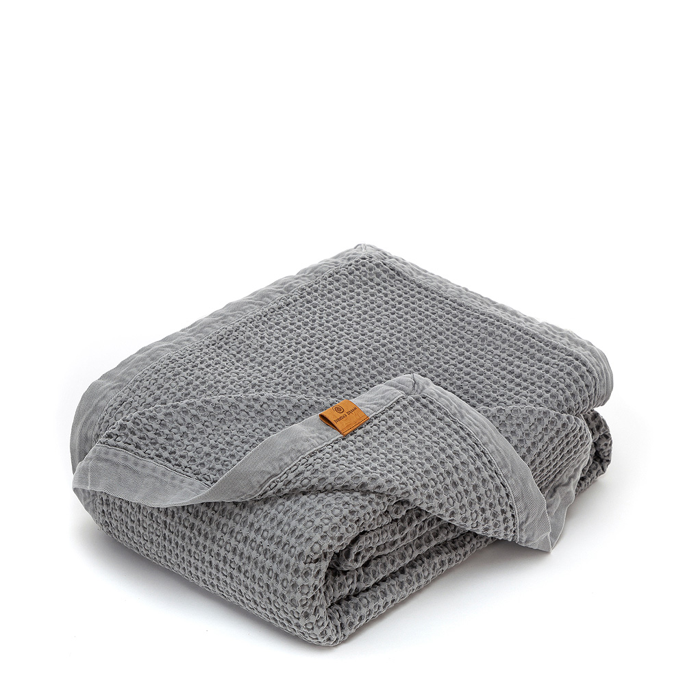 Big Waffle Towel and Blanket - 110 Dark grey –